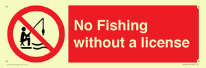 No Fishing without a license